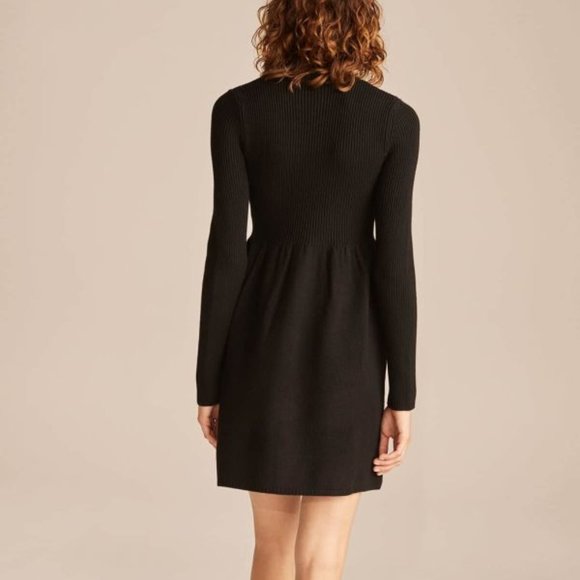 Sold🔴REBECCATAYLOR Turtleneck Peplum Sweater Dress - Picture 3 of 6